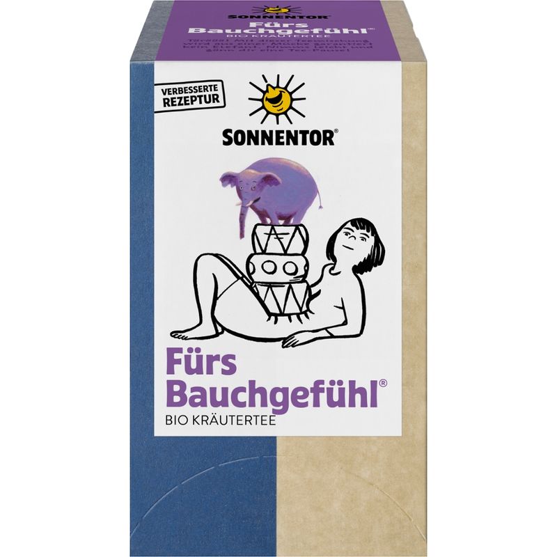 Sonnentor Fürs Bauchgefühl® Tee, Doppelkammerbeutel - Produktbild