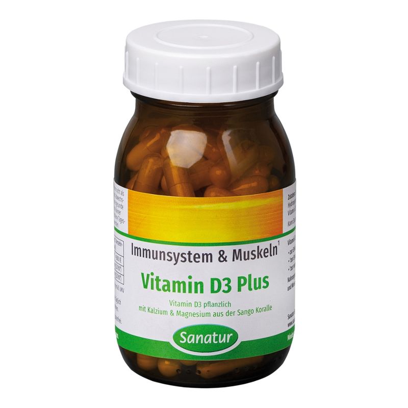 Sanatur Vitamin D3 Plus, 200 Kapseln - Produktbild