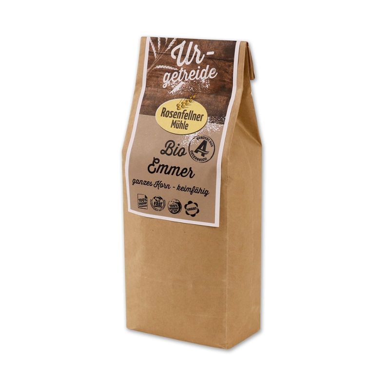 Rosenfellner Mühle & Naturkost Bio Emmer Urgetreide keimfähig 500g - Produktbild