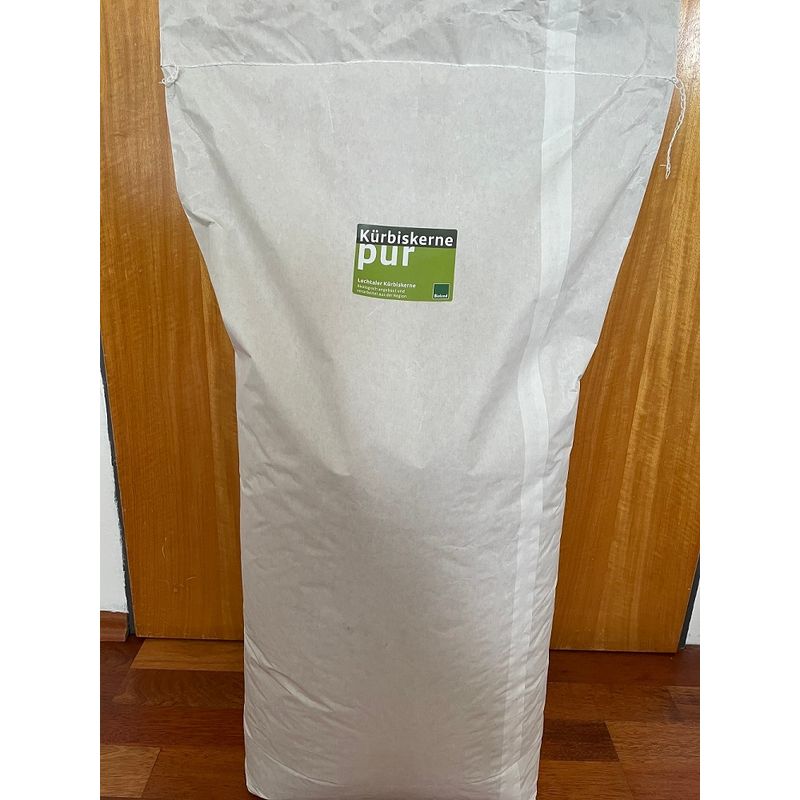 Lechtaler Kürbiskerne Bayerische Bio Kürbiskerne in 25 kg Gebinde - Produktbild
