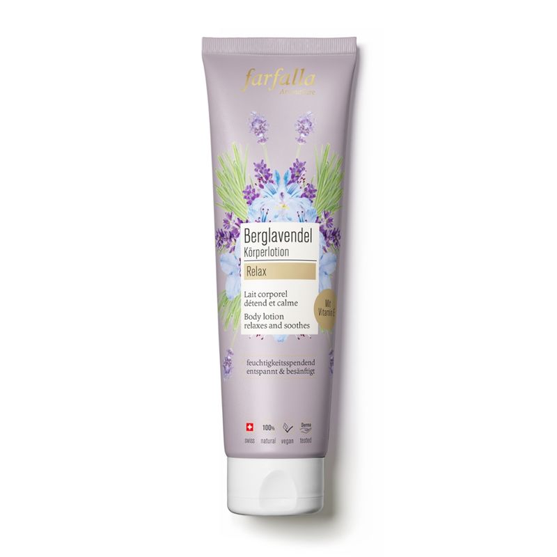 farfalla Berglavendel Relax, Schön entspannt Körperlotion, 150ml - Produktbild