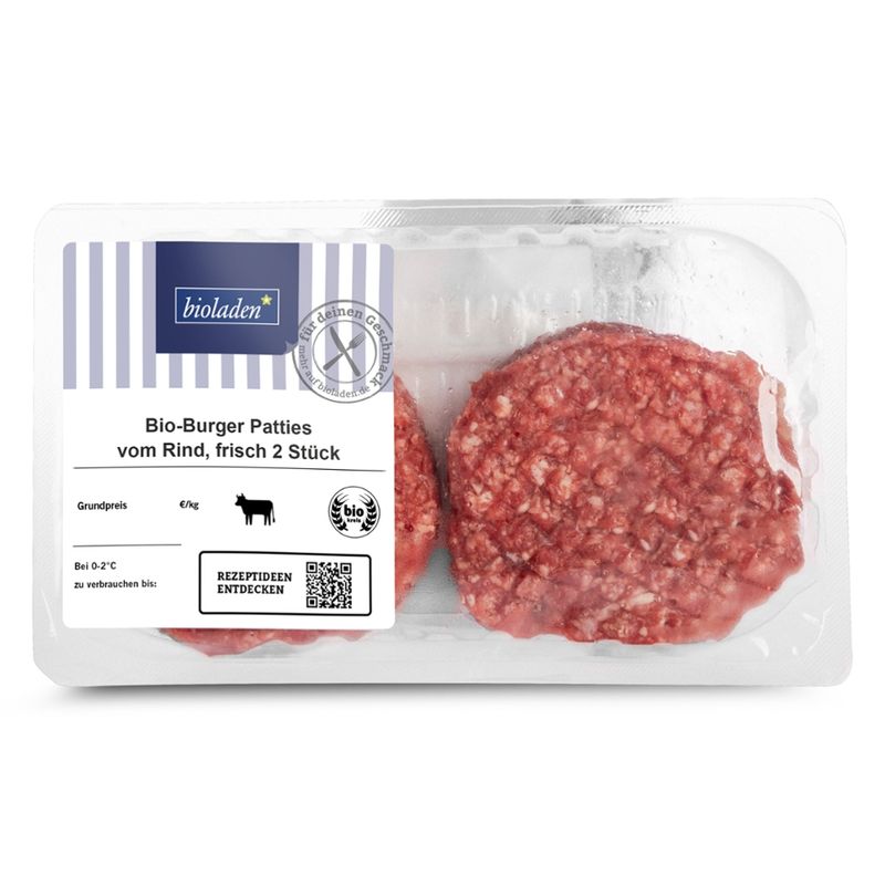 bioladen Burger Patties vom Rind - Produktbild