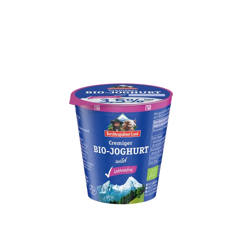 Berchtesgadener Land Bio Bio-Joghurt mild laktosefrei 3,5% Fett NL-Fair - Produktbild