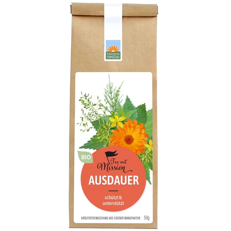 Kräutergarten Pommerland Ausdauer - Fokussierender Bio Kräutertee zum Dranbleiben - Produktbild