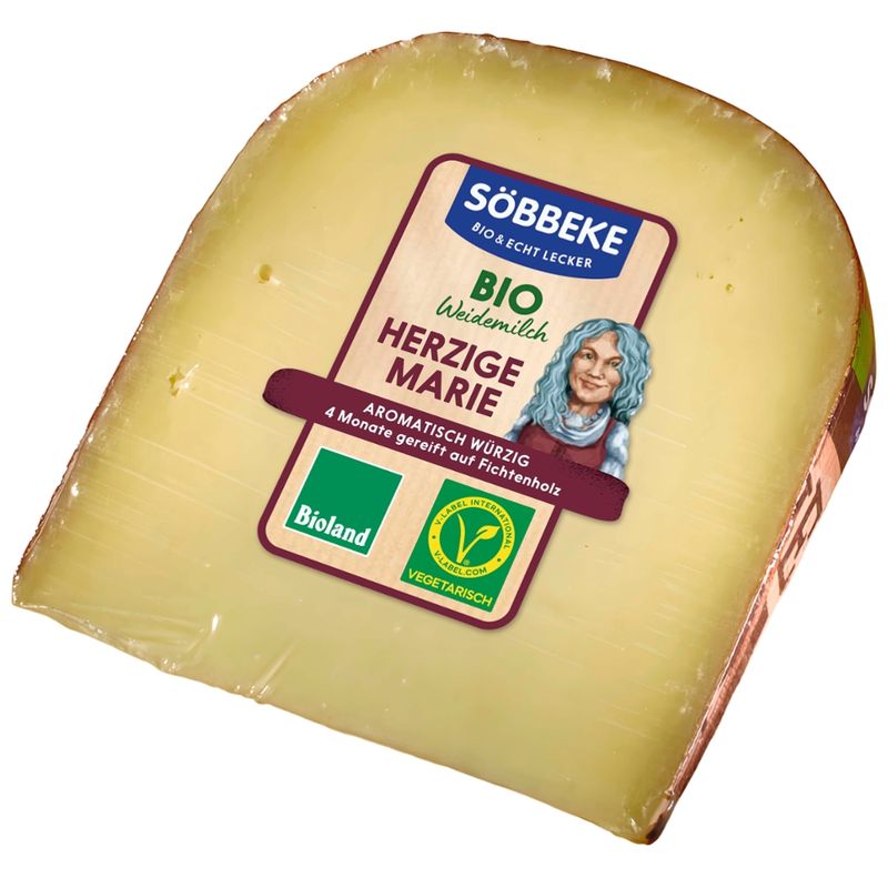 Söbbeke Bio Schnittkäse Herzige Marie  50 % Fett SB-Stück 150 g - Produktbild