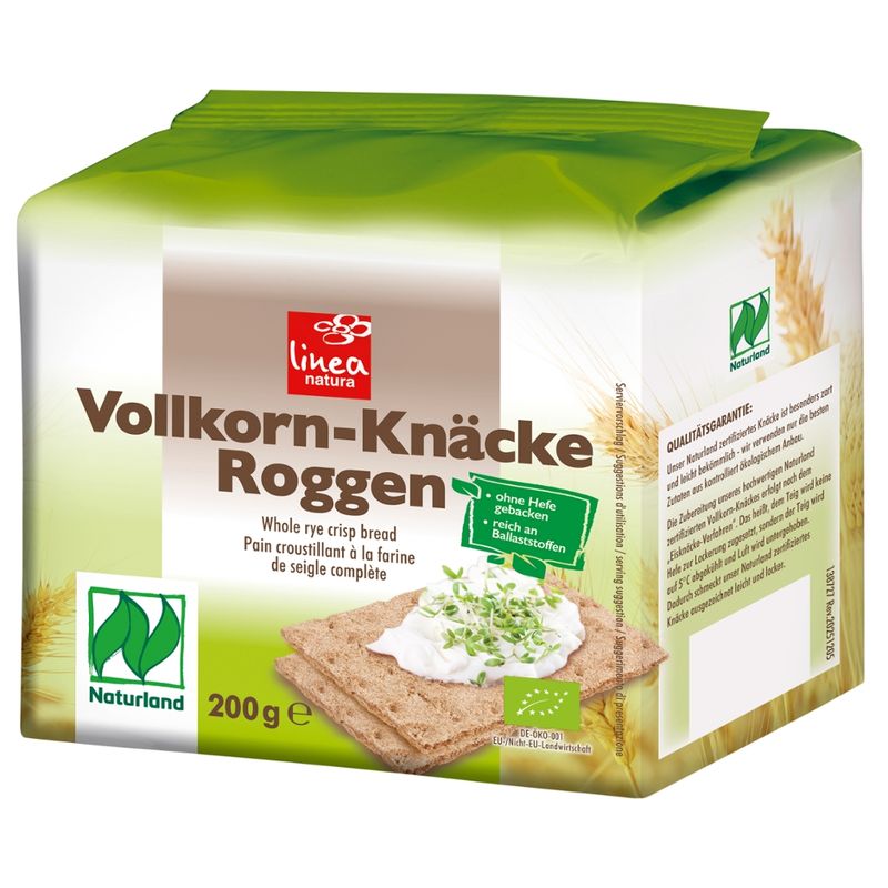 Linea Natura Naturland Roggen Vollkorn Knäcke - Produktbild
