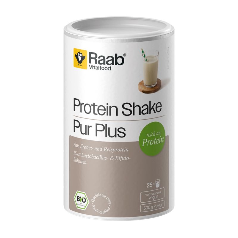 Raab Vitalfood Bio Protein Shake Pur Plus - Produktbild