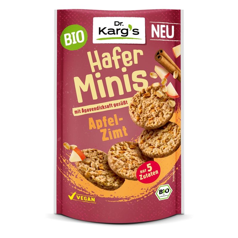 Dr. Karg´s Genuss mit Biss Glutenfreier Bio Hafer Minis Apfel-Zimt - Produktbild