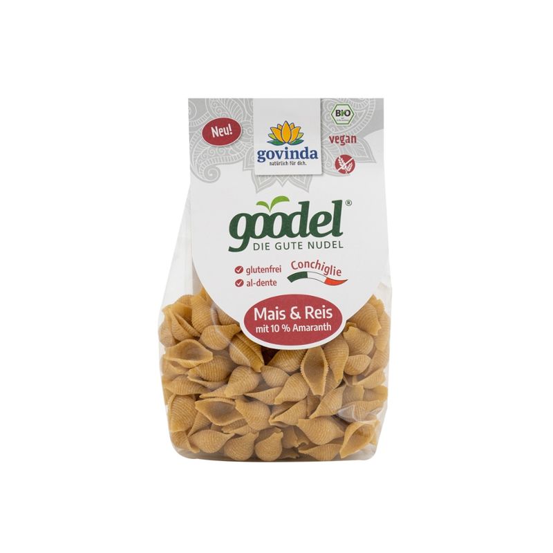 Govinda Goodel Conchiglie Mais, Reis, Amaranth, Teff, Quinoa, BIO - Produktbild