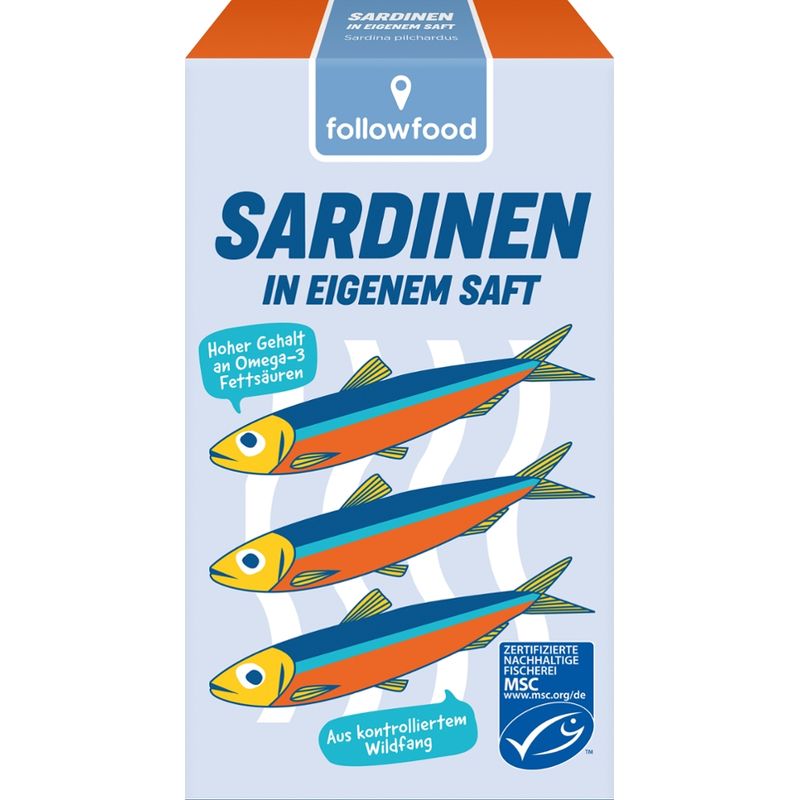 followfood MSC Sardinen in eigenem Saft - Produktbild