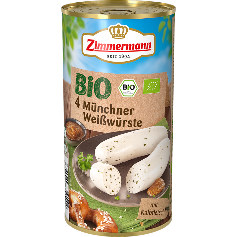 Zimmermann Bio Münchner Weißwürste - Produktbild