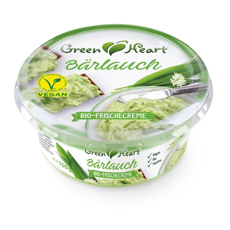 Green Heart Bio Frischecreme Bärlauch, vegan - Produktbild