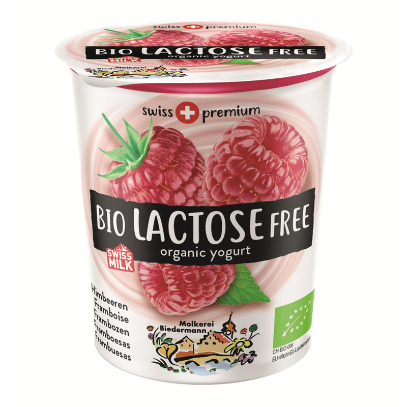 Molkerei Biedermann Bio Jogurt lactosefrei Himbeer - Produktbild