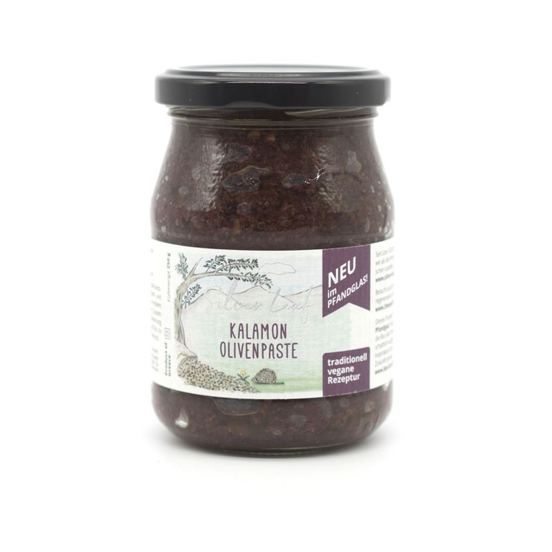 Silver leaf Kalamon Olivenpaste im Pfandglas (250 g) - Produktbild