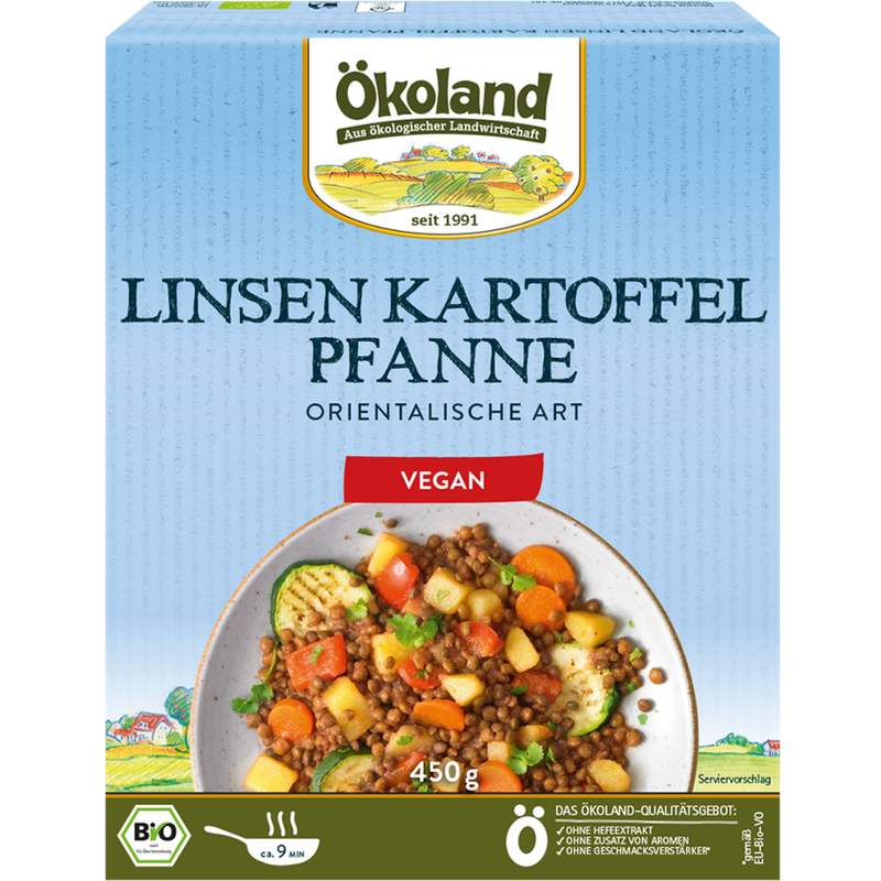 ÖKOLAND Linsen-Kartoffel-Pfanne Orientalische Art - Produktbild