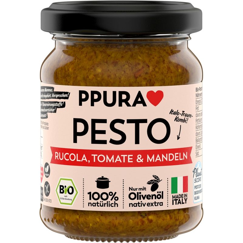 PPURA BIO Pesto Rucola, Tomate & Mandel - Produktbild