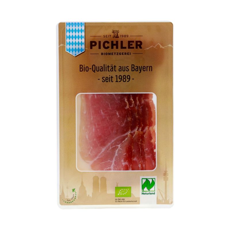 Biometzgerei Pichler Rohschinken 80g, Naturland, geschnitten - Produktbild
