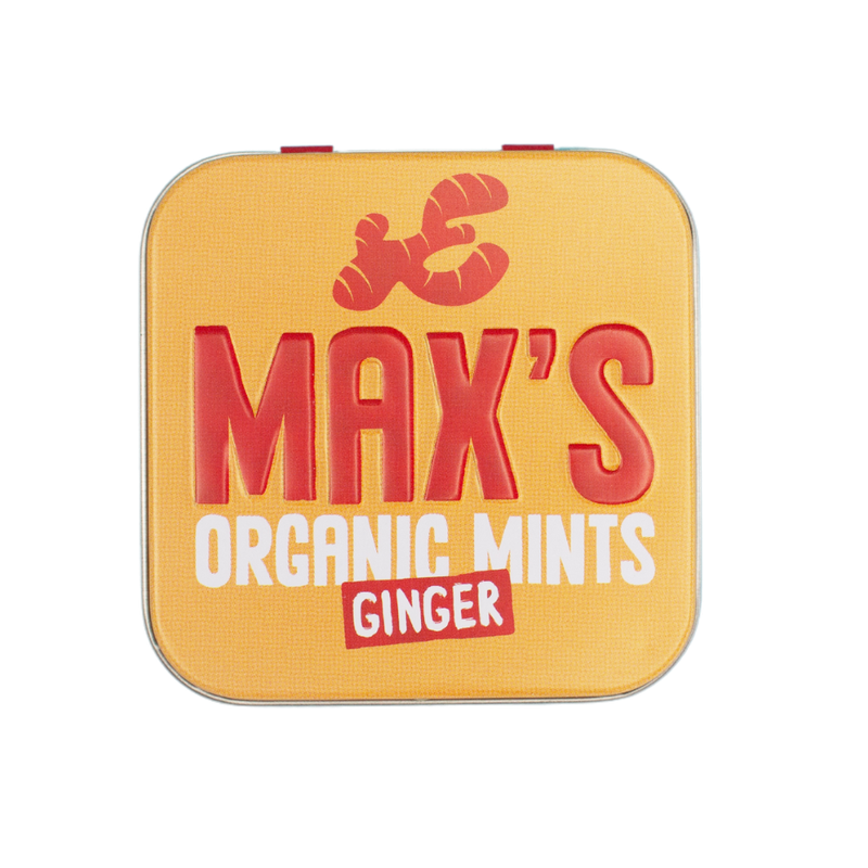 Max's Organic Mints Max's Organic Ginger Mints 35 gram tins - Produktbild