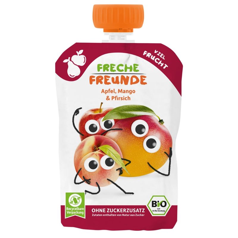 Freche Freunde Freche Freunde „Apfel, Mango & Pfirsich“ BIO - Produktbild
