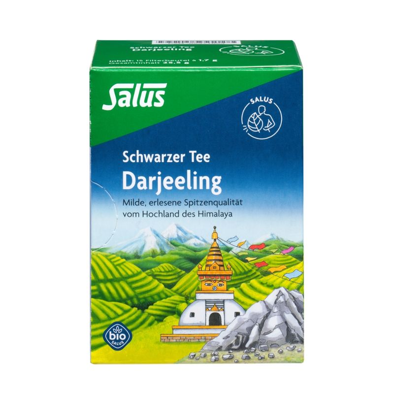 Salus® Salus® Darjeeling Schwarzer Tee bio 15 FB - Produktbild