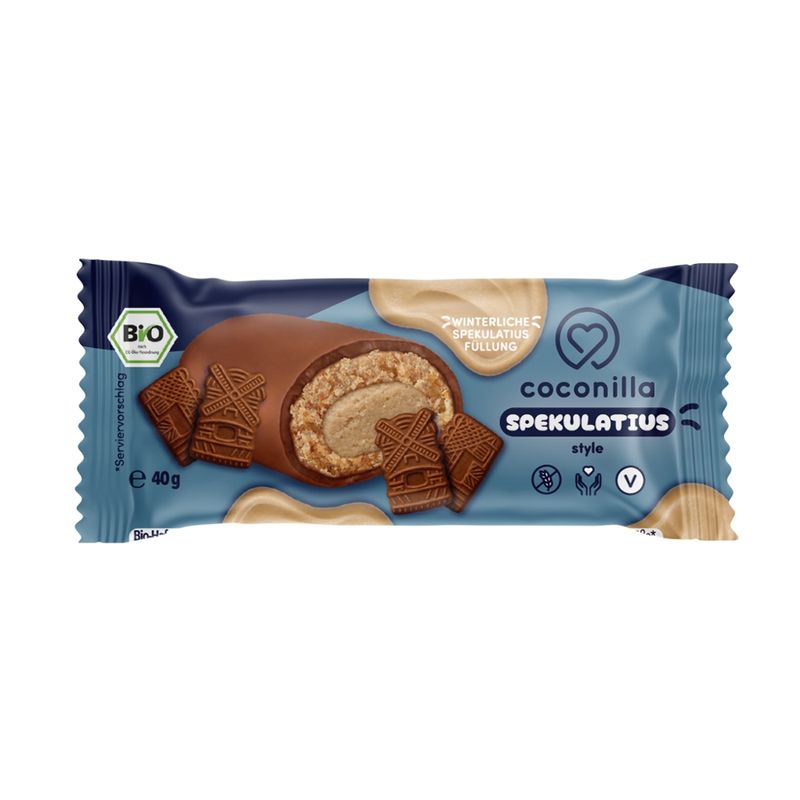 coconilla gefüllte Keksriegel umzogen mit Schokolade - Cookie Bar Spekulatius - Produktbild