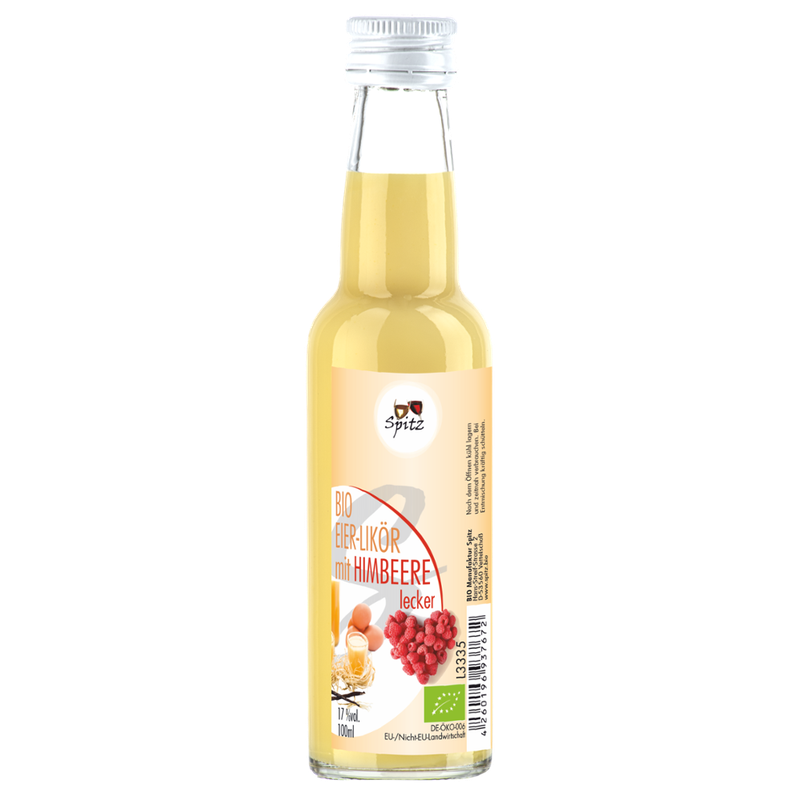 Spitz BIO Eierlikör mit Himbeer 100ml 15 vol% - Produktbild