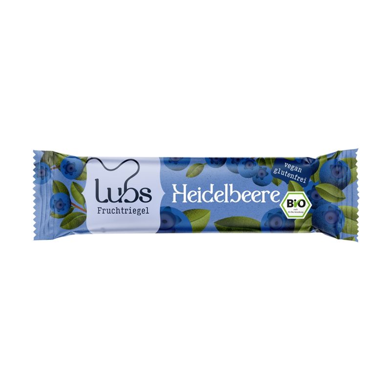 Lubs Heidelbeer Fruchtriegel, Bio - Produktbild