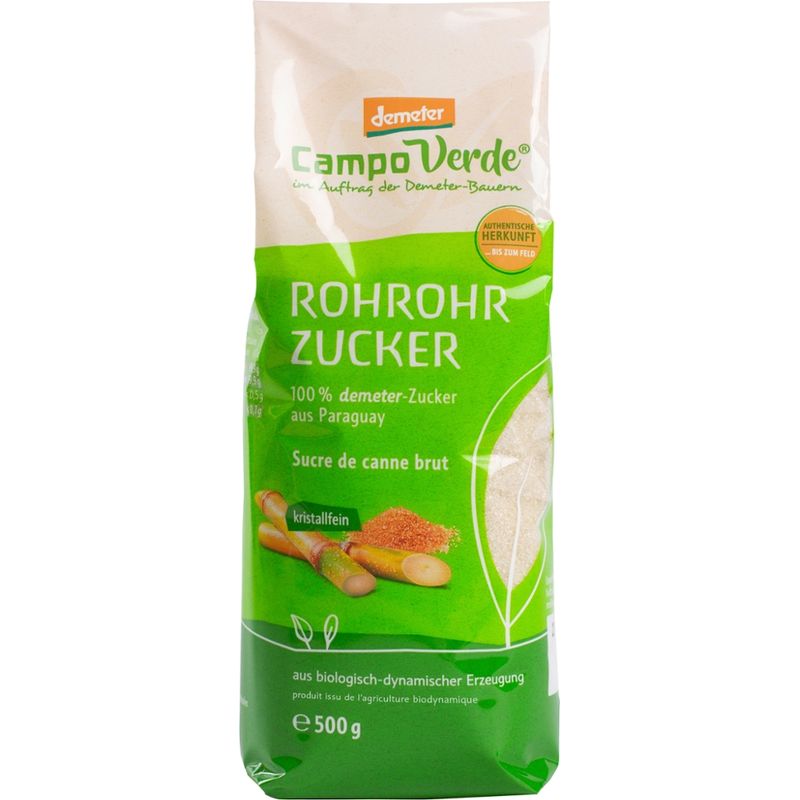 Campo Verde CV demeter Rohrohrzucker 500g - Produktbild