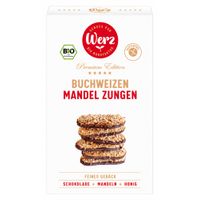Buchweizen Mandel Zungen mit Schokolade, glfr, BIO - Produktbild