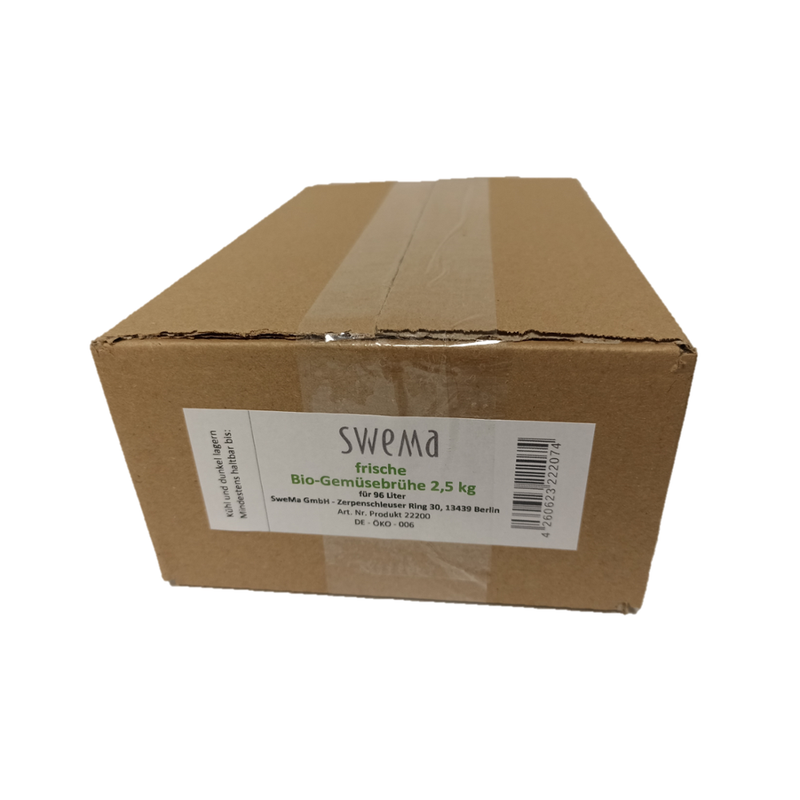 SweMa SweMa Gemüsebrühe klassisch, 2,5 kg für 96 Liter, 73% rohes Gemüse, Steinsalz, Gewürze. Sonst nichts!  Ohne Zusätze, ohne Hefe - Produktbild
