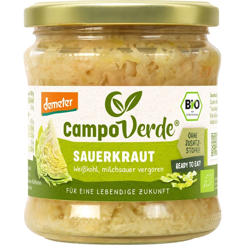Campo Verde demeter Sauerkraut  im Glas 350g - Produktbild