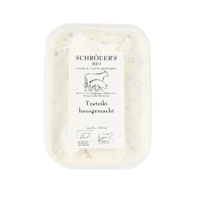 Schröder's Bio Fleisch- und Wurstwaren Tzatziki hausgemacht 200 g - Produktbild
