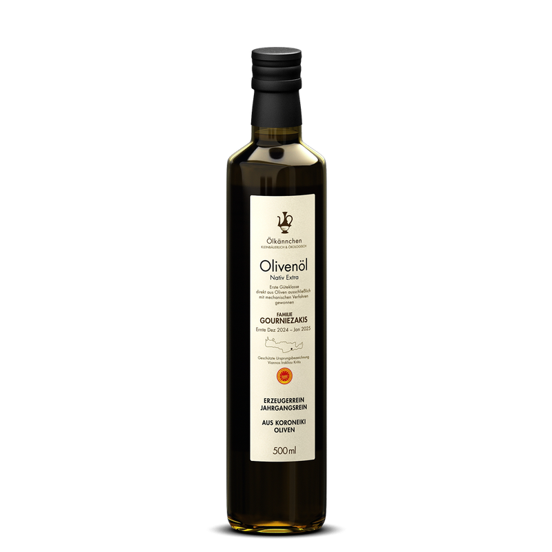 Ölkännchen Ölkännchen Familie Gourniezakis, Koroneiki Oliven, g.U. Viannos, Kreta GR 500ml - Produktbild