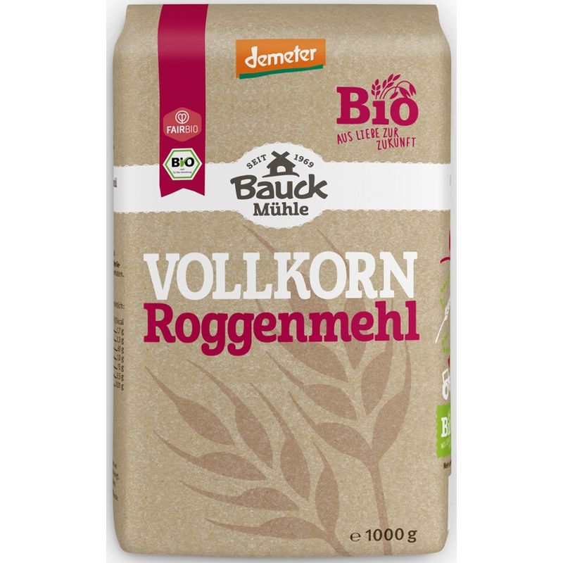 Bauck Mühle Roggenmehl Vollkorn Demeter - Produktbild