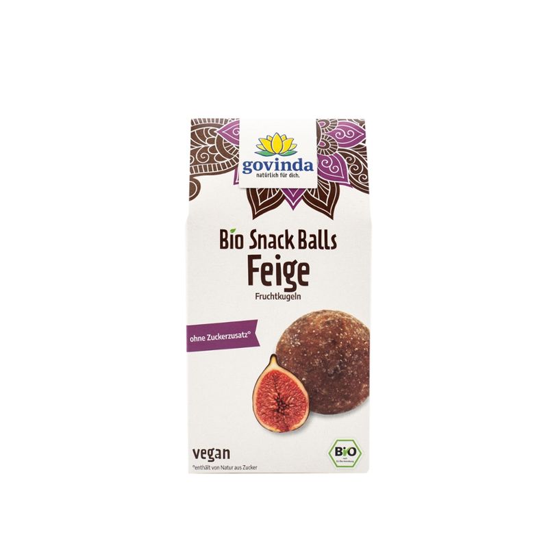 Govinda Bio Snack Balls Feige Fruchtkugeln - Produktbild