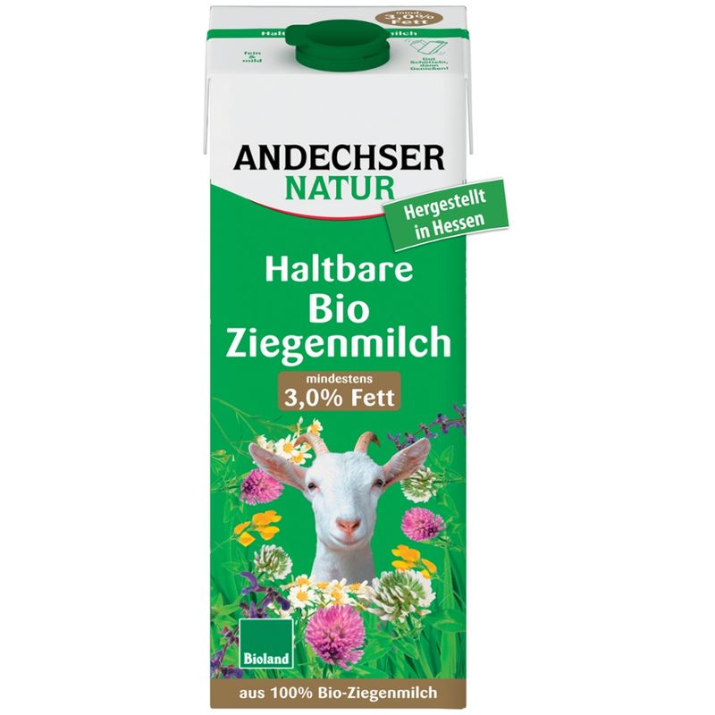 Andechser Natur Bio Ziegen-H-Milch 3,0% - Produktbild