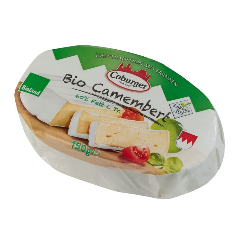 Coburger Coburger Bioland Camembert, 60% Fett i.Tr., 150g - Produktbild