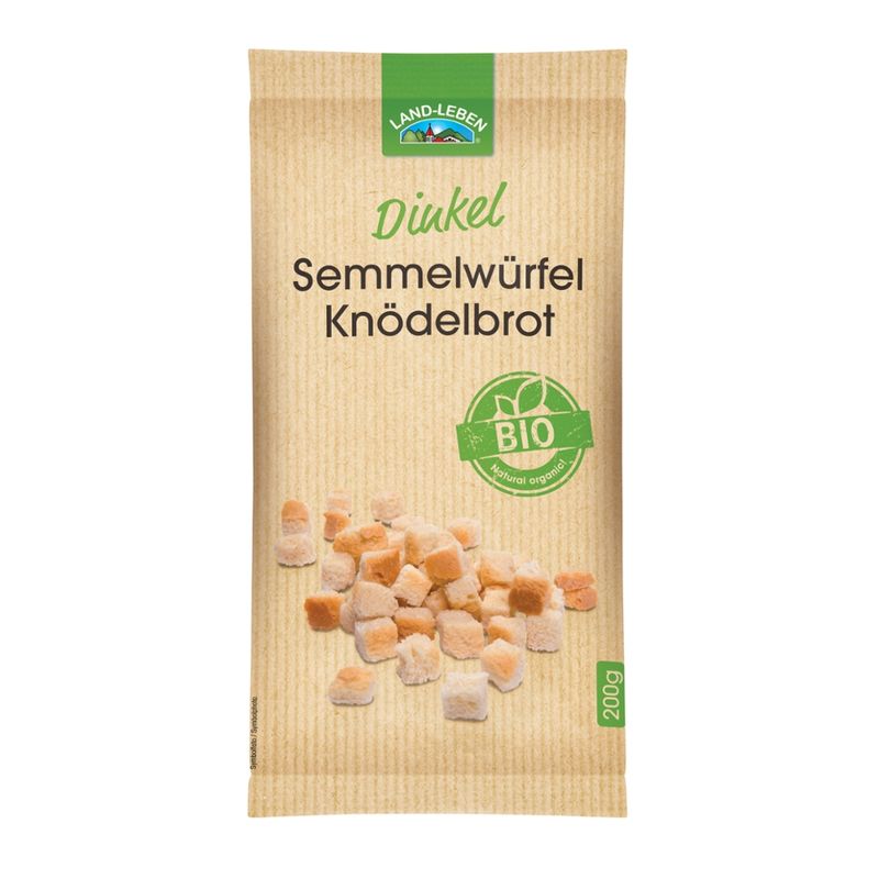 LAND-LEBEN Nahrungsmittel LAND-LEBEN Bio Dinkel Semmelwürfel/Knödelbrot 200 g - Produktbild