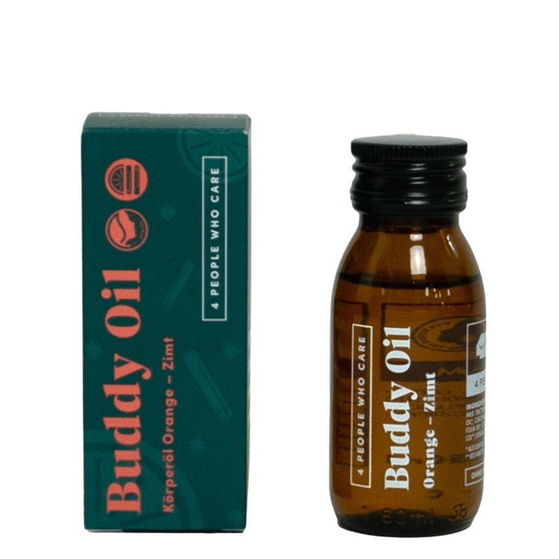 forpeople Buddy Oil - Zimt/Orange 50ml - Körperöl - plastikfrei verpackt! - Produktbild