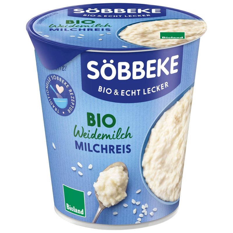 Söbbeke Bio Weidemilch Milchreis Natur - Produktbild