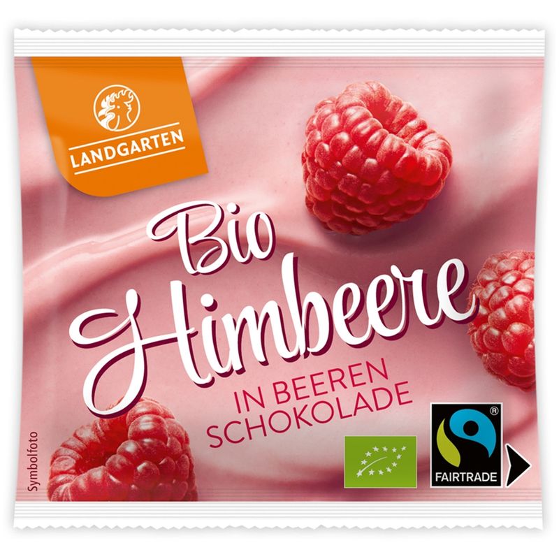 Landgarten Bio FT Himbeere in Beeren-Schokolade 15g - Produktbild