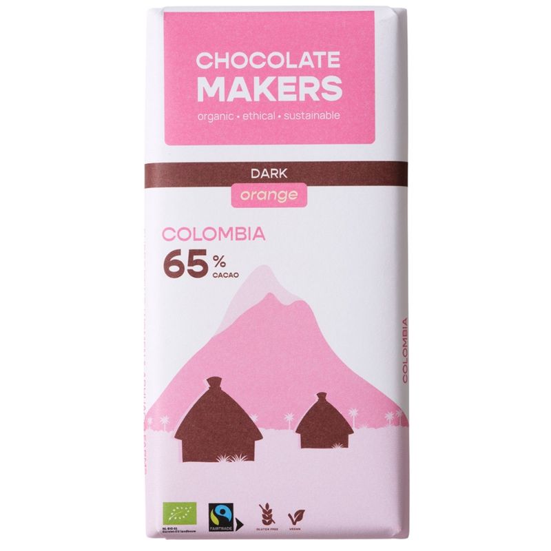 Chocolatemakers Kolumbien Dunkel 65% Orange - Produktbild