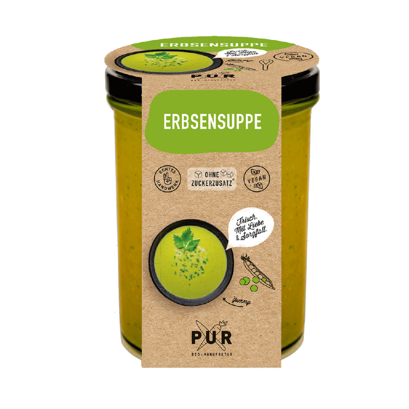 PUR Bio-Manufaktur PUR Erbsensuppe mit Liebstöckel - Produktbild