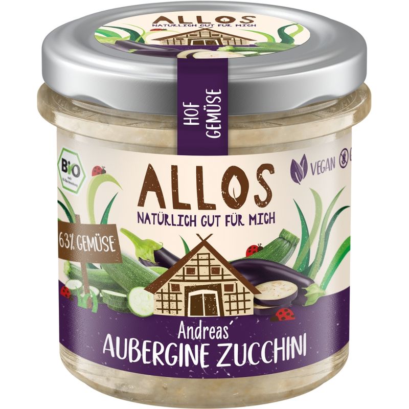 Allos Hof Gemüse Andreas Aubergine Zucchini - Produktbild