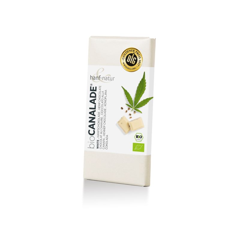 hanf & natur Bio Schokolade Canalade White - Produktbild