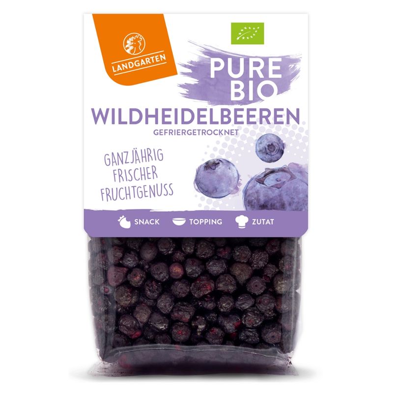Landgarten Bio Heidelbeeren gefriergetrocknet 20g - Produktbild