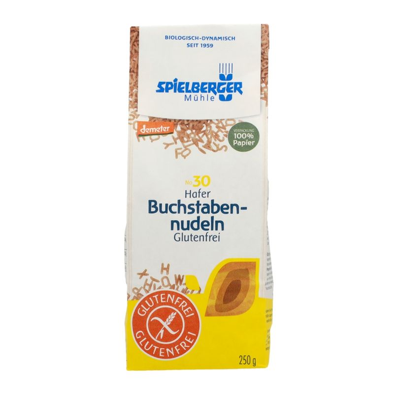Spielberger Mühle Hafer Buchstabennudeln, glutenfrei, demeter - Produktbild