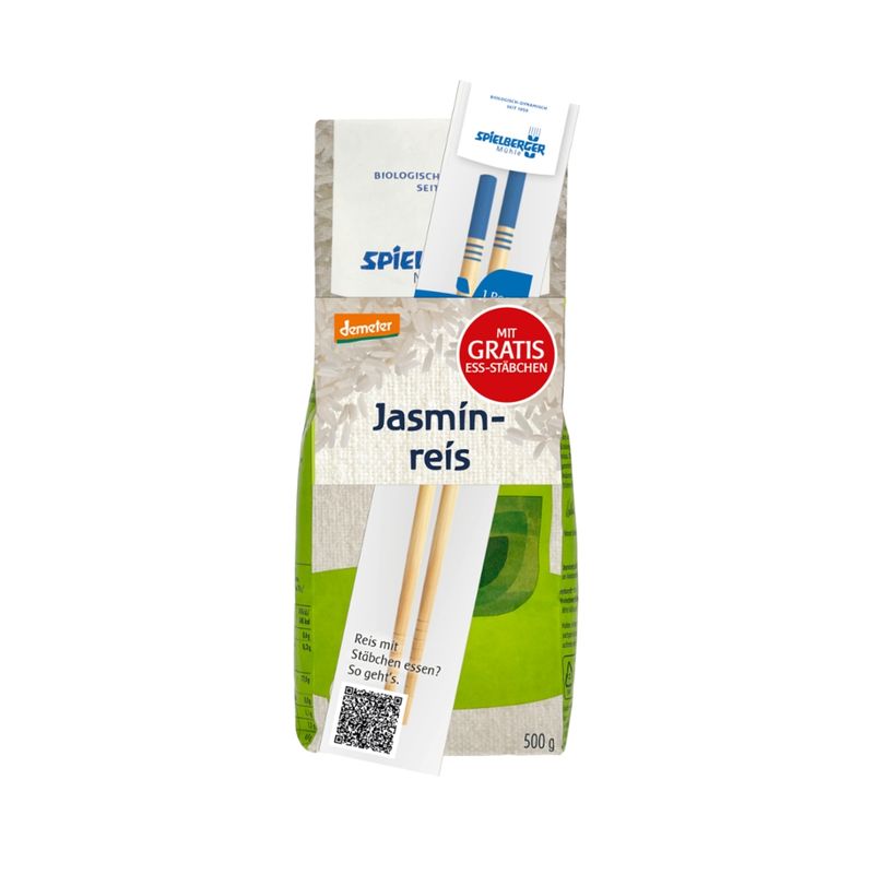 Spielberger Mühle Jasminreis, mit Stäbchen, demeter - Produktbild