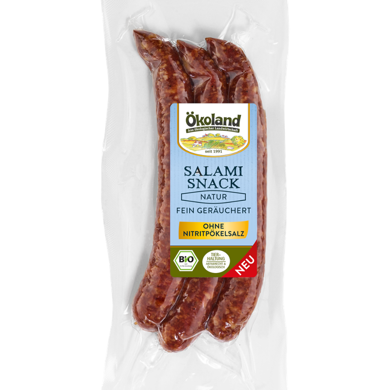 ÖKOLAND Salami-Snack Natur fein geräuchert - Produktbild