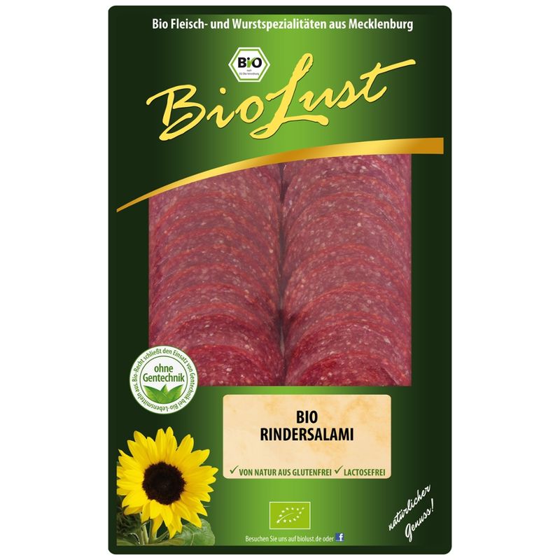 Biolust Bio Rindersalami - Produktbild